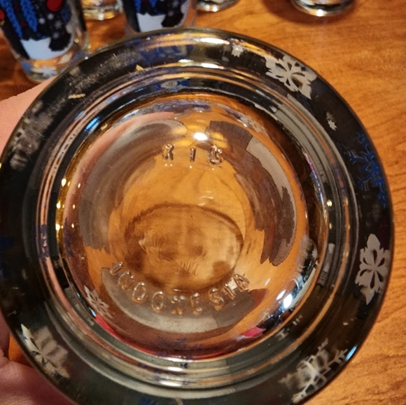 Vintage Snowman Snowflake KIG Indonesia Glassware 12oz Set of 5 - Picture 4 of 5